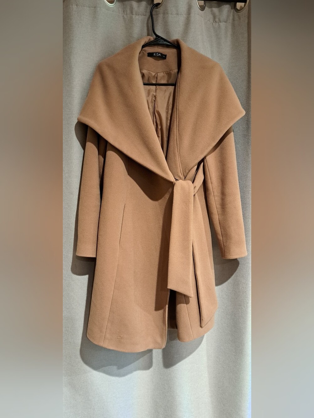 Kisa Camel Wrap Coat